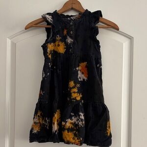 Monarch tie dye print Kids Dress